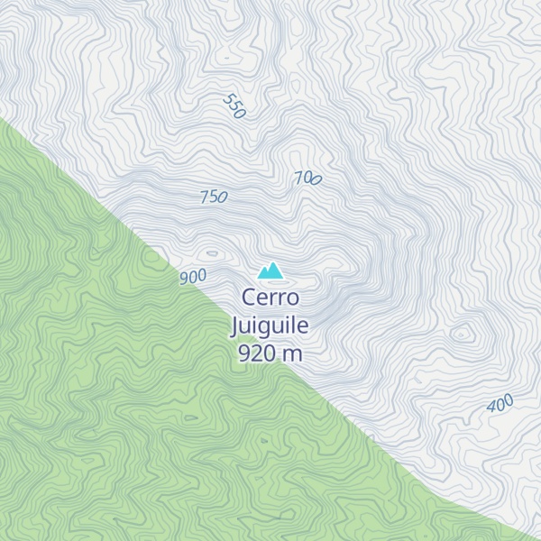 Map of Cerro Juiguile
