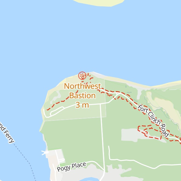 Map of Fort Clinch Visitor Center