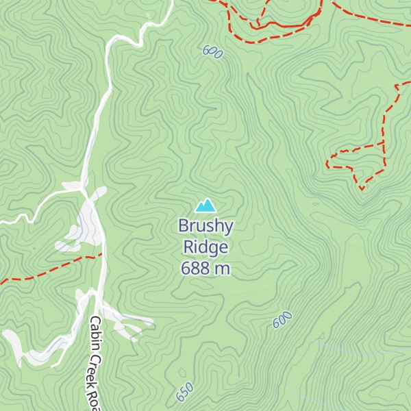 Map of Brushy Ridge