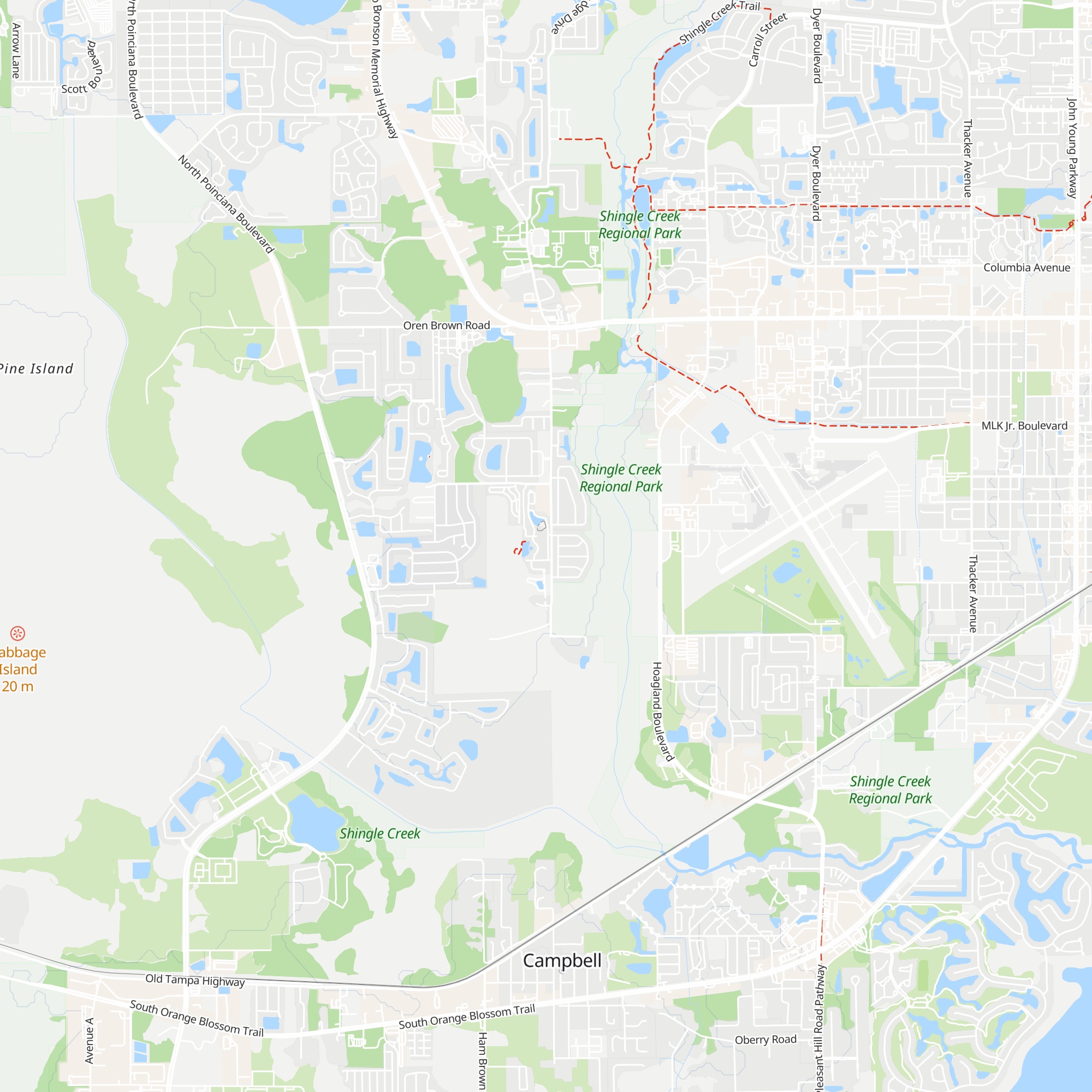 Volunteer Services map
