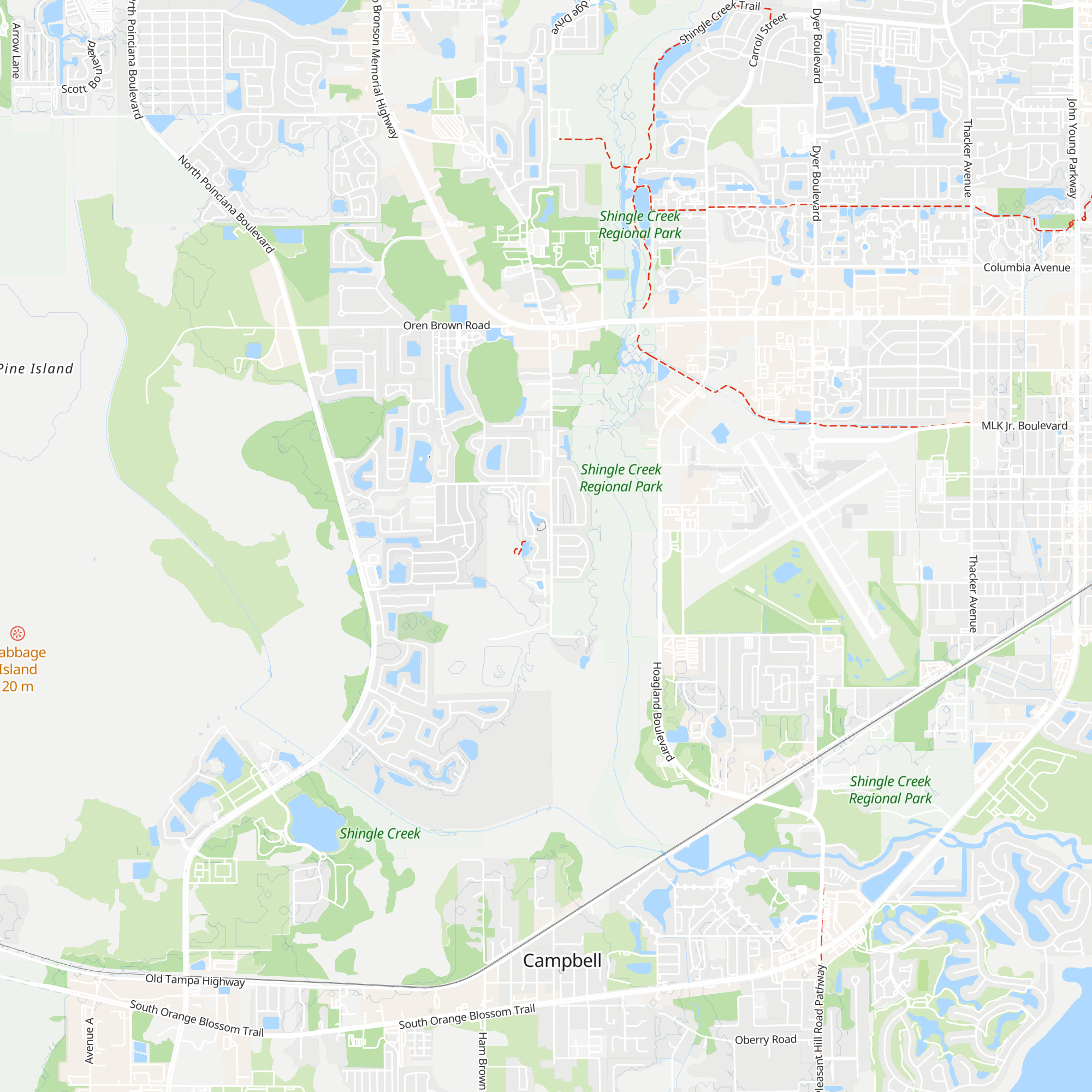 Volunteer Services map