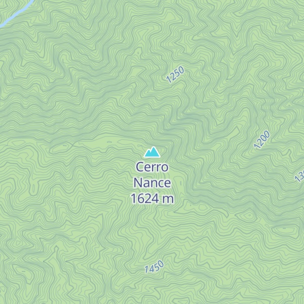 Map of Cerro Nance