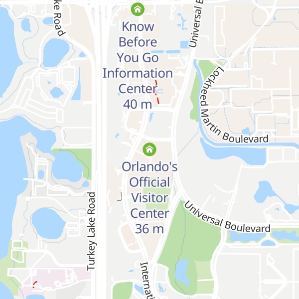 Map of Orlando's Official Visitor Center