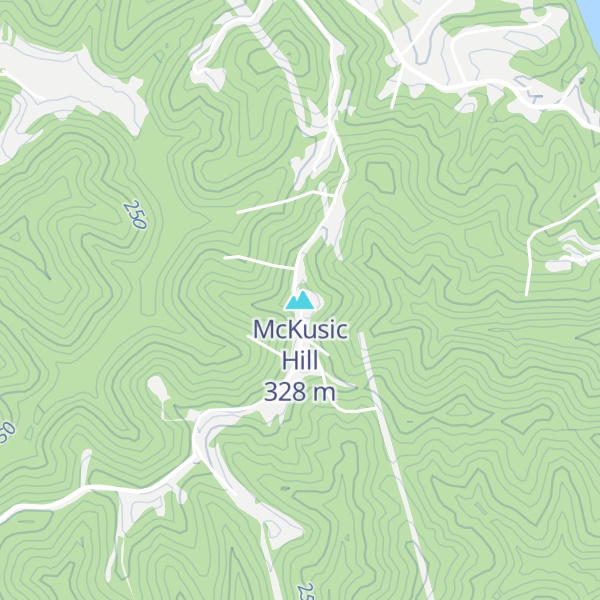 Map of McKusic Hill