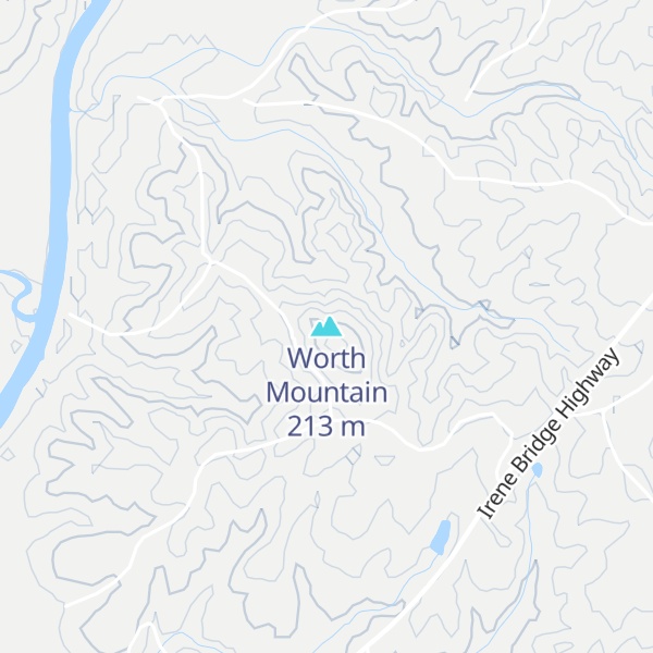 Map of Worth Mountain