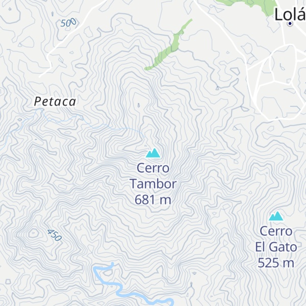 Map of Cerro Tambor
