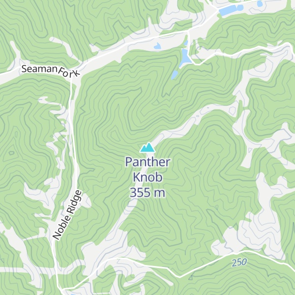 Map of Panther Knob