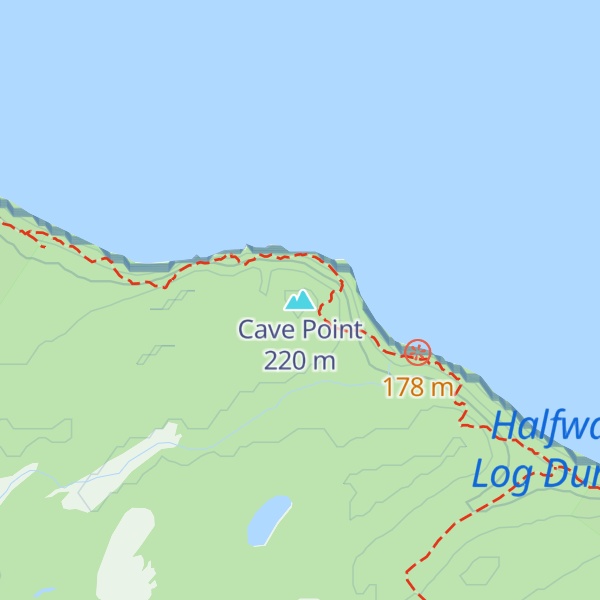 Map of Cave Point