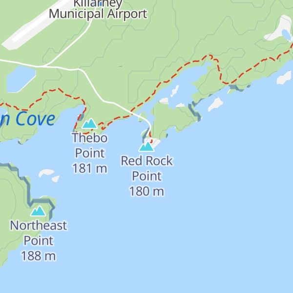 Map of Red Rock Point