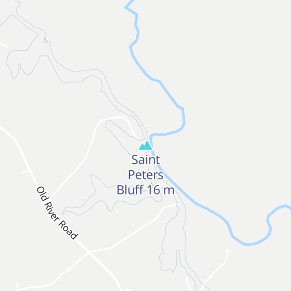 Map of Saint Peters Bluff