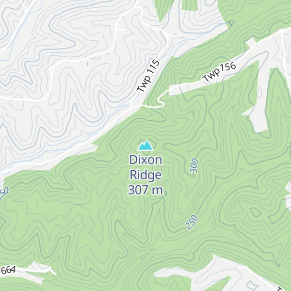 Map of Dixon Ridge