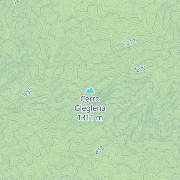 Map of Cerro Gleglena