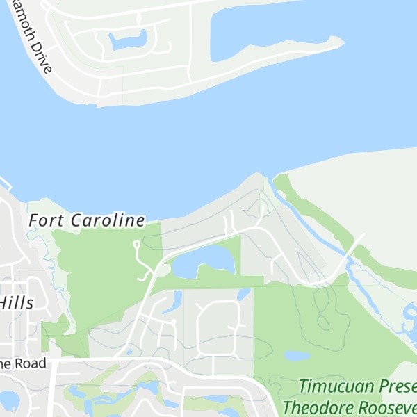 Map of Saint Johns Bluff