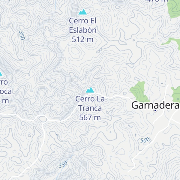 Map of Cerro La Tranca