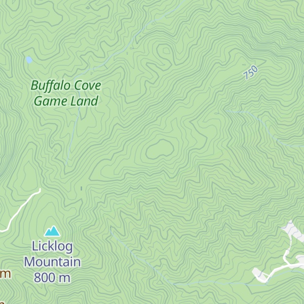 Map of Gill Knob