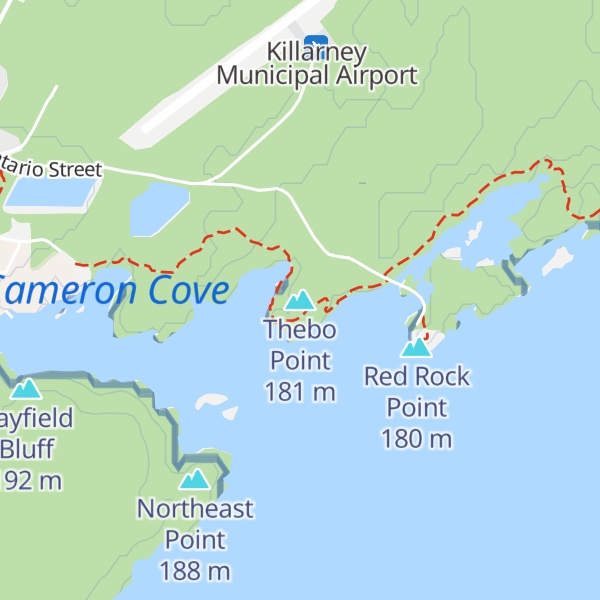 Map of Thebo Point