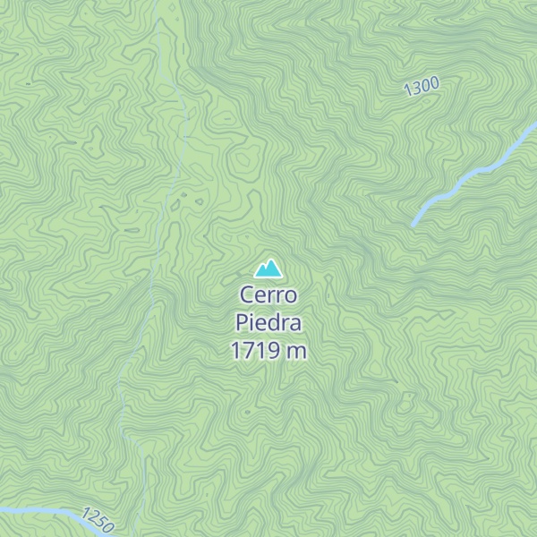 Map of Cerro Piedra