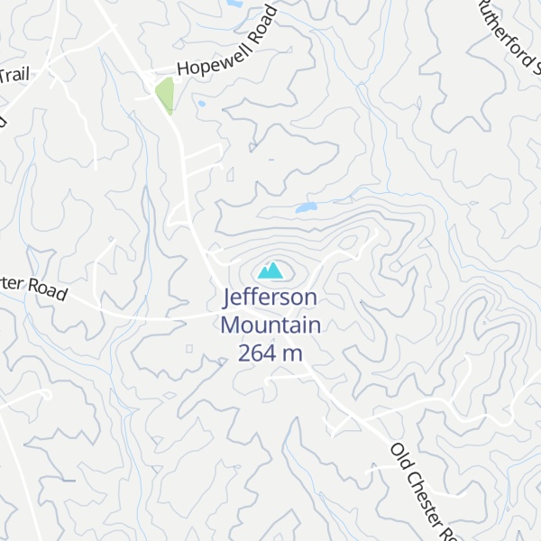 Map of Jefferson Mountain