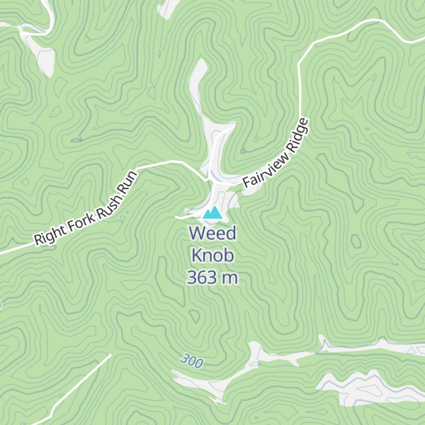 Map of Weed Knob