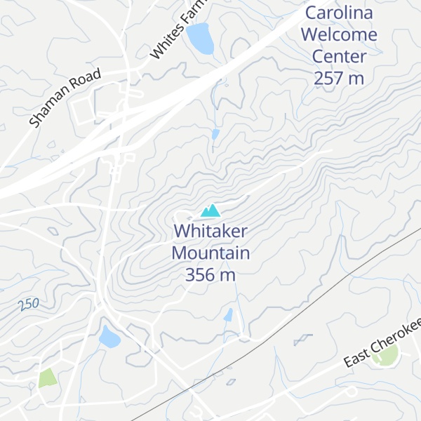 Map of Whitaker Mountain