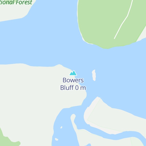Map of Bowers Bluff