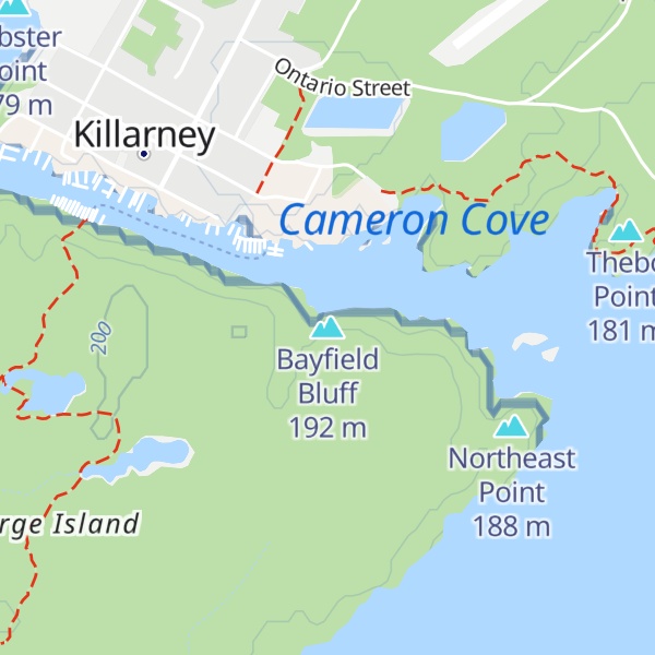 Map of Bayfield Bluff