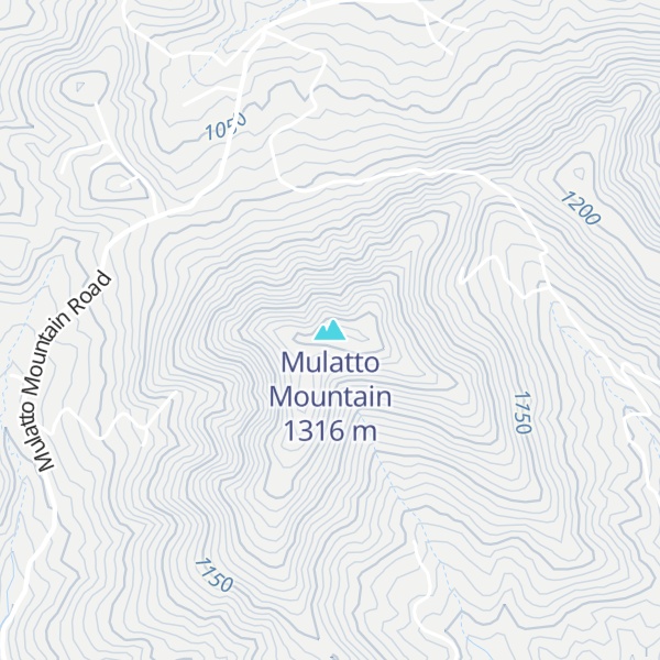 Map of Mulatto Mountain