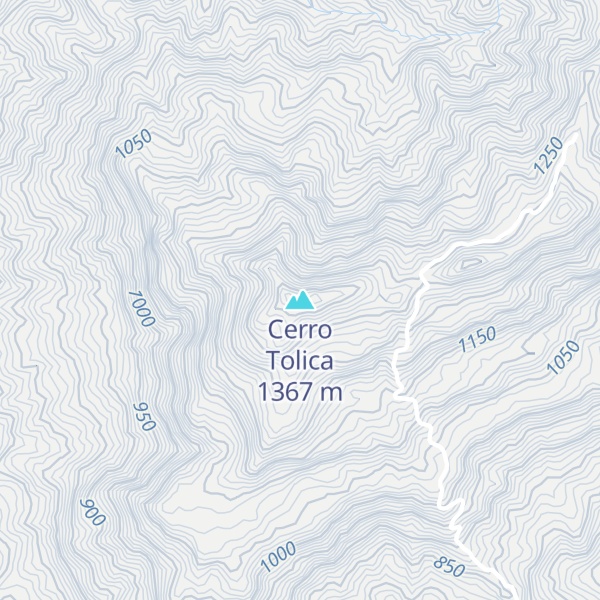 Map of Cerro Tolica