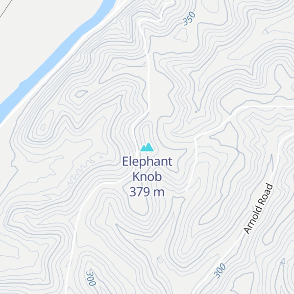 Map of Elephant Knob