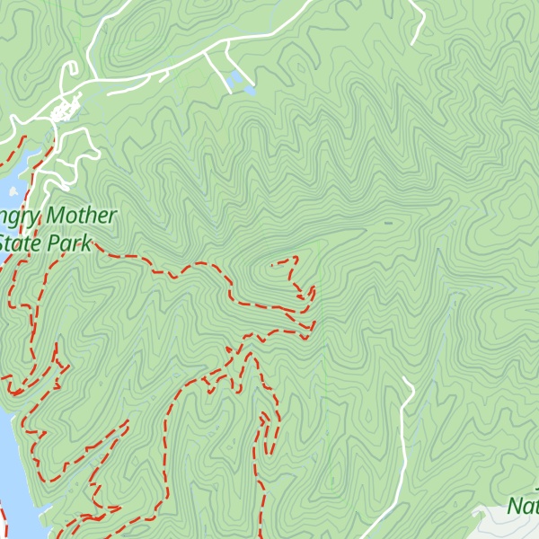 Map of Mollys Knob
