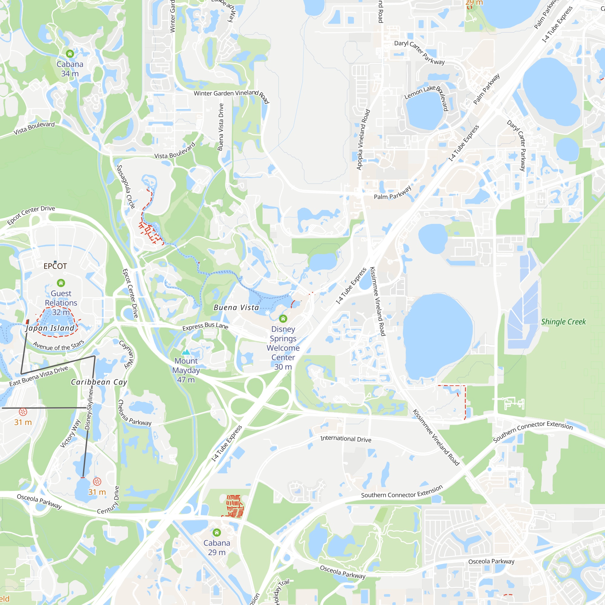 Disney Vacation Club map