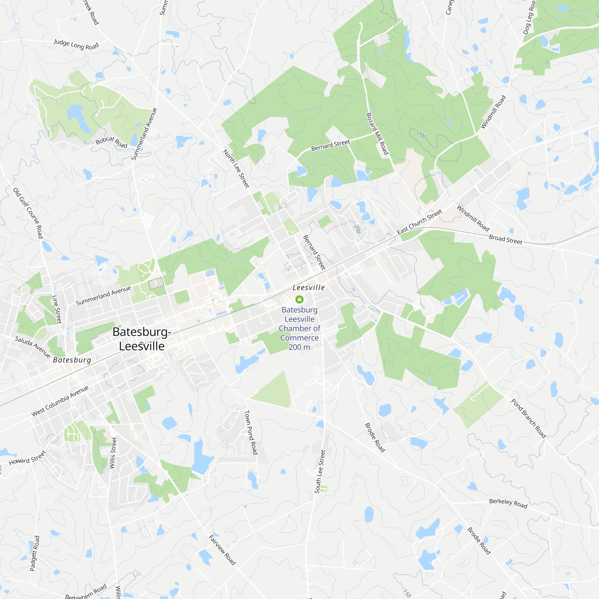 Batesburg Leesville Chamber of Commerce map