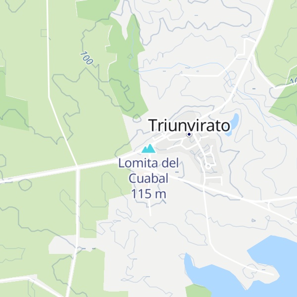 Map of Lomita del Cuabal