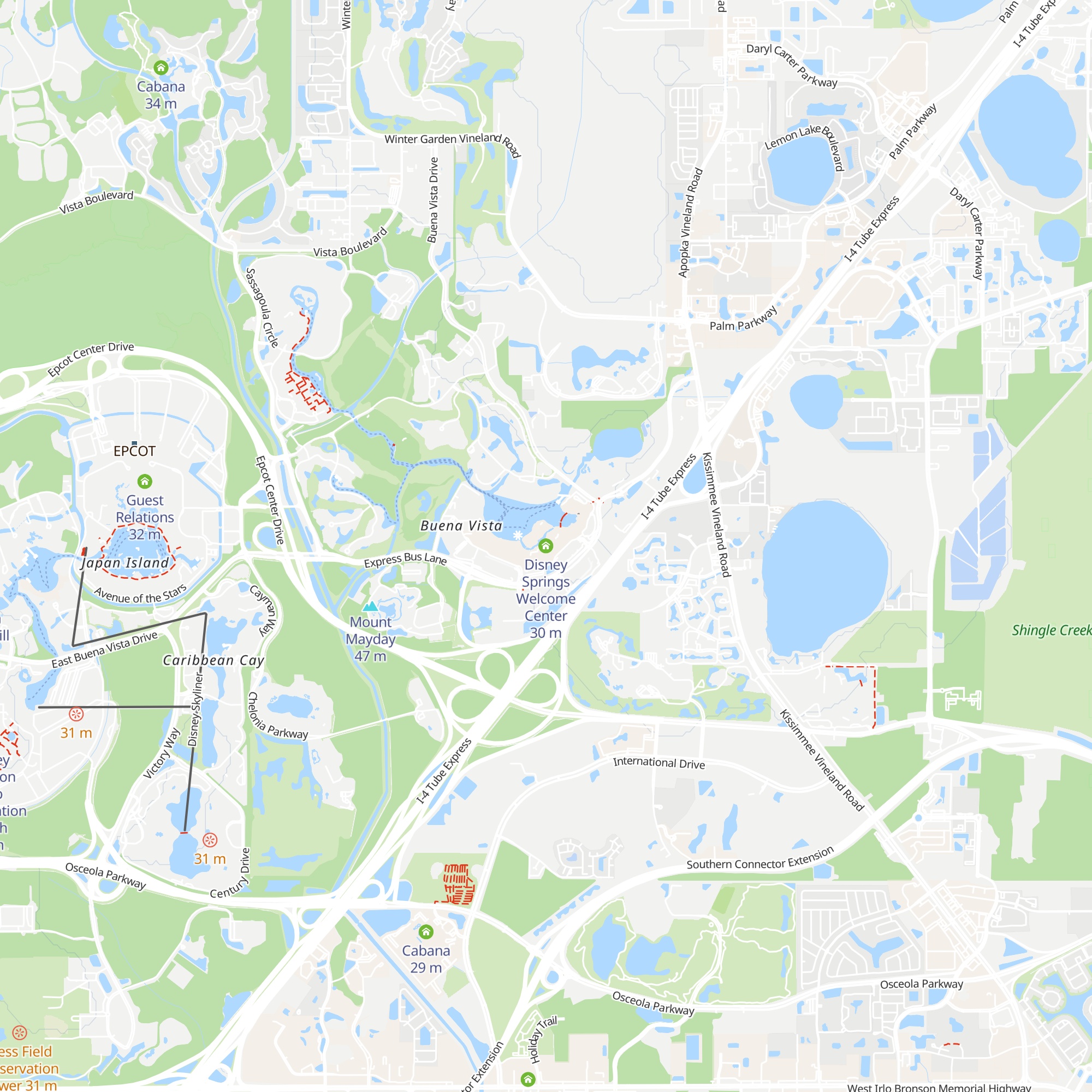 Disney Springs Welcome Center map