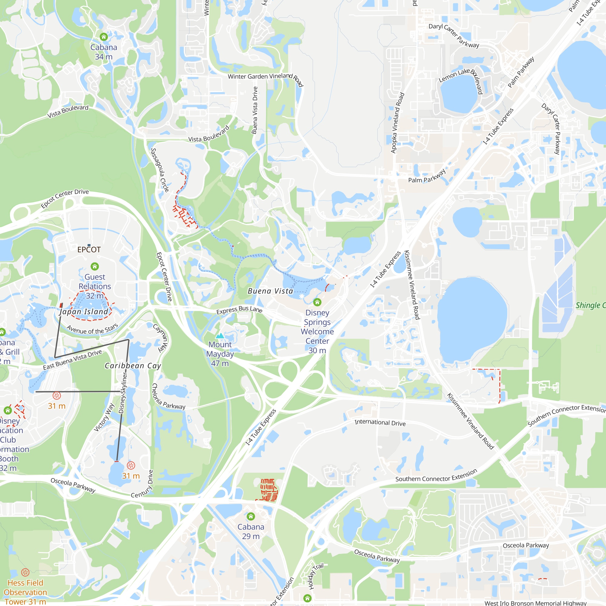 Disney Vacation Club map