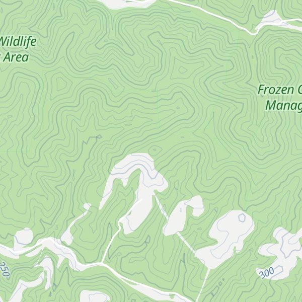 Map of McCraken Knob