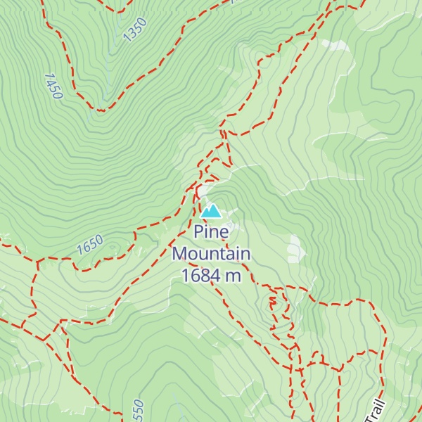 Map of Pine Mountain
