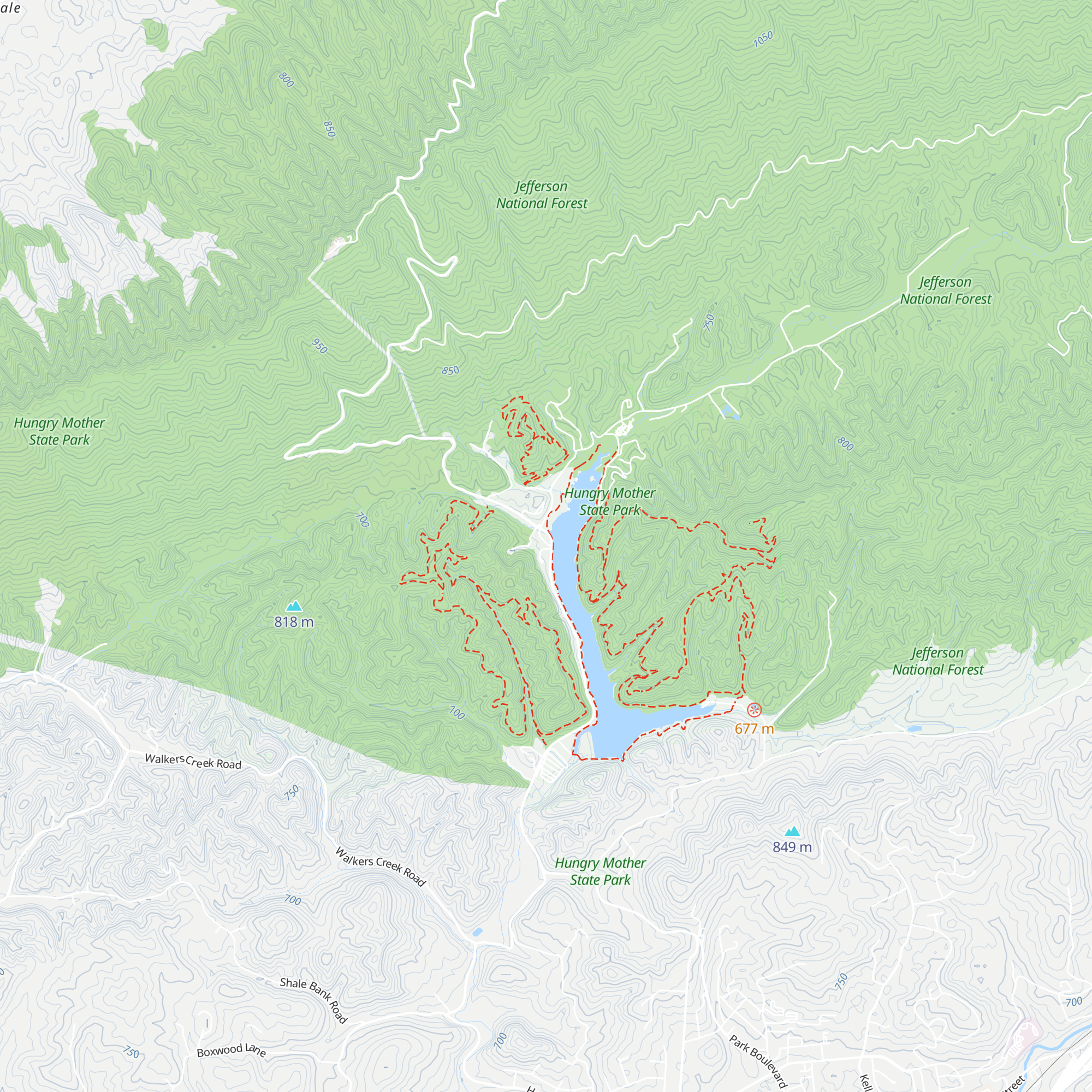 Hungry Mother State Park Visitors Center map