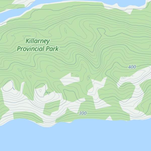 Map of La Cloche Mountains