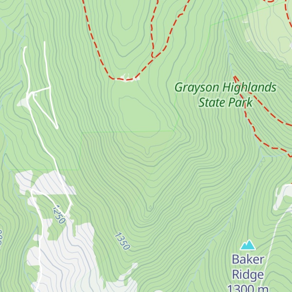 Map of Cabin Ridge