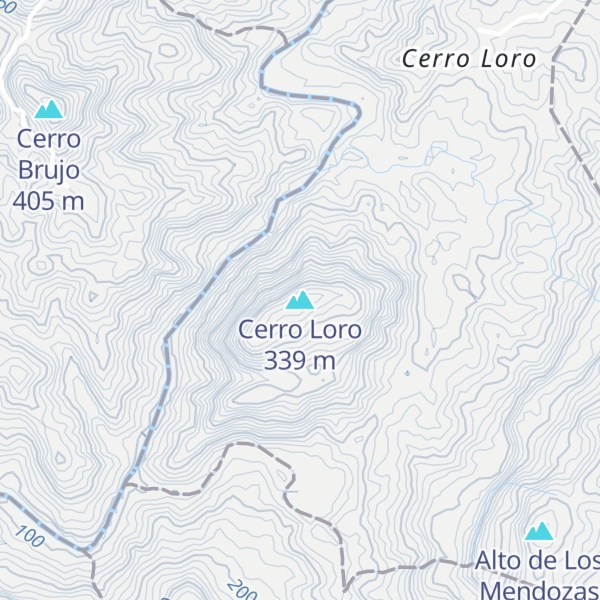 Map of Cerro Loro