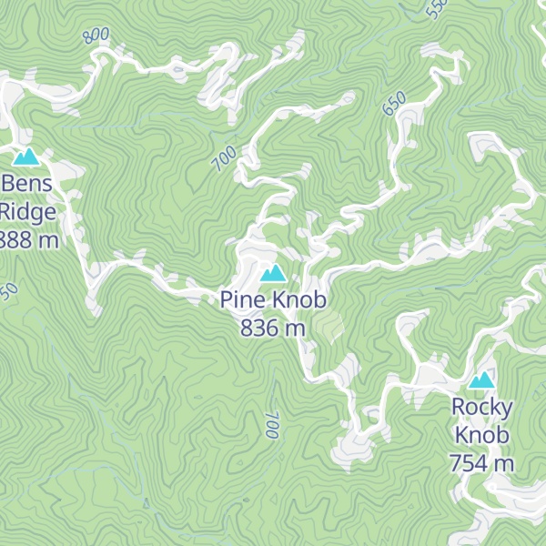 Map of Pine Knob