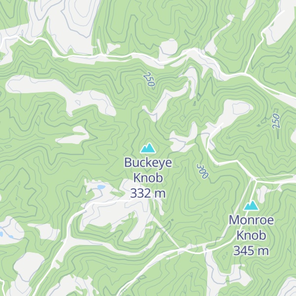 Map of Buckeye Knob