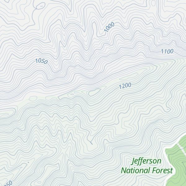 Map of Clinch Mountain