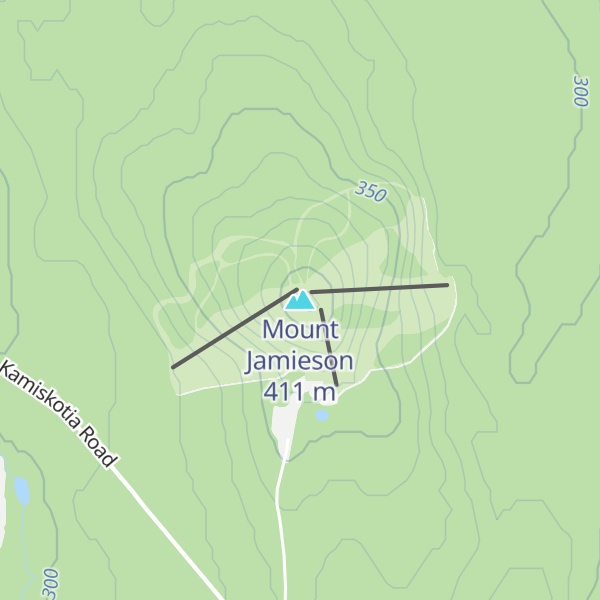 Map of Mount Jamieson