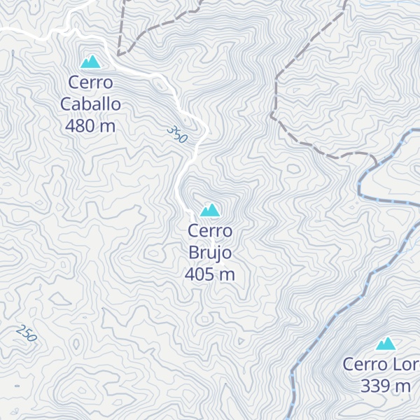 Map of Cerro Brujo