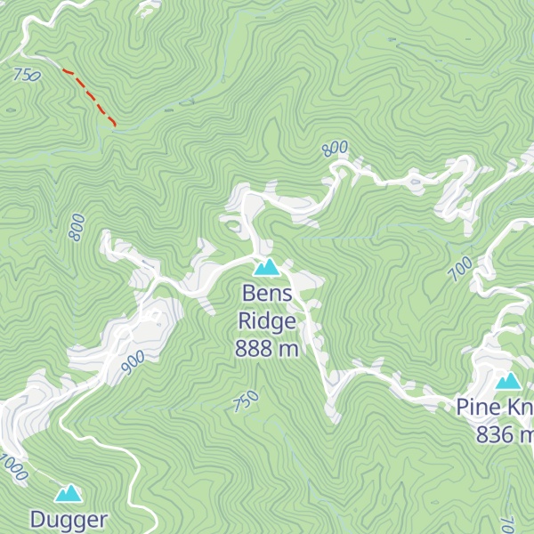 Map of Bens Ridge