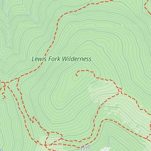 Map of Mount Rogers