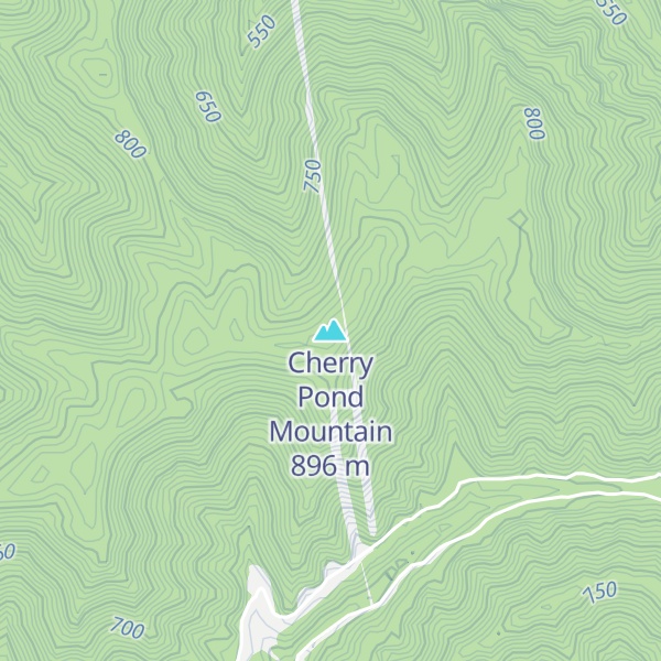 Map of Cherry Pond Mountain