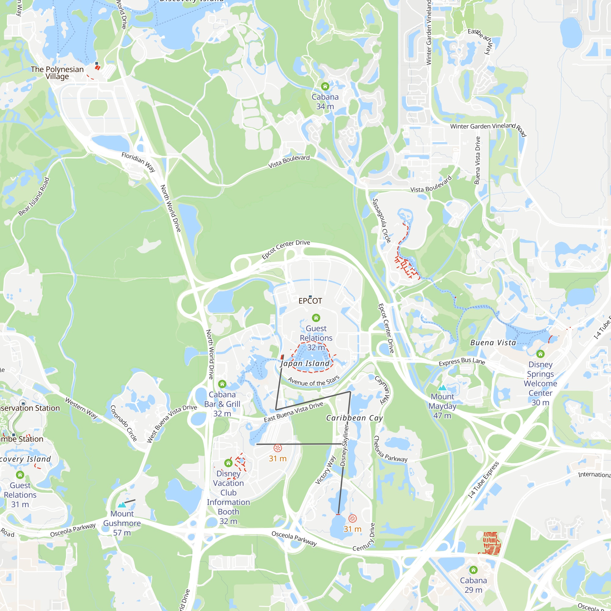 Guided Tours map